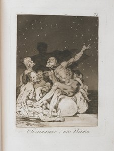 Plate from Los Caprichos, 1797-1798 by Francisco de Goya